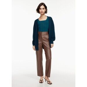 Aritzia Babaton Cardigan Sweater Womens XS Ribbed V-neck Classic buttons